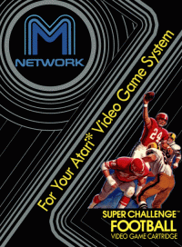 Super Challenge Football Atari 2600  box art